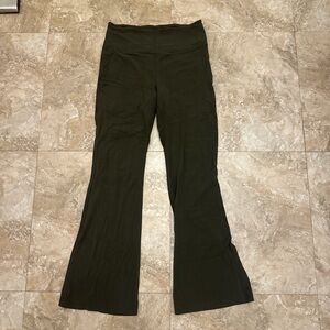 Lululemon Olive green Flared Yoga Pants